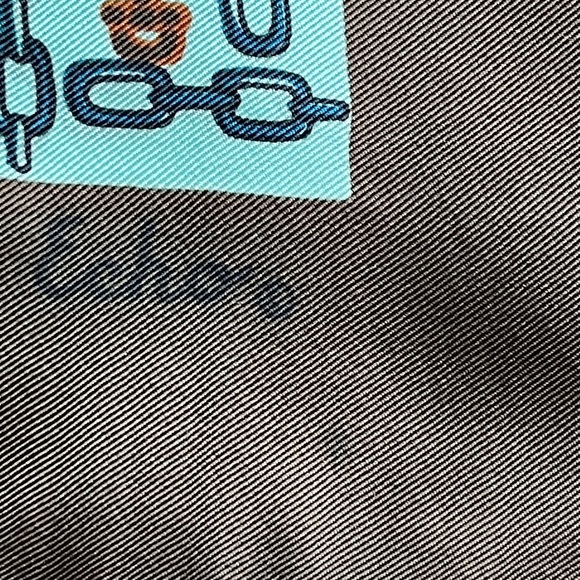 Vintage Echo Horse Bit Silk Chinon Scarf - Picture 8 of 9